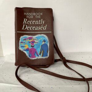 Beetlejuice Handbook for Recently Deceased Book Replica Crossbody Novelty Purse